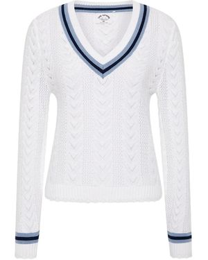 The Upside Maglione Citta Sonny Con Scollo A V - Bianco