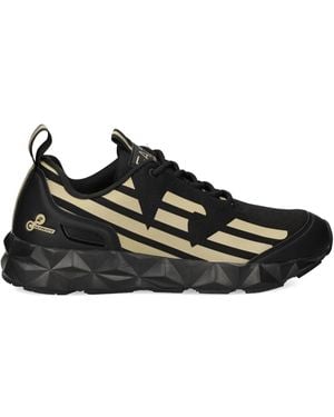 EA7 Logo-Print Trainers - Black