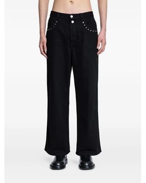 McQueen Stud Five-Pocket-Jeans - Schwarz