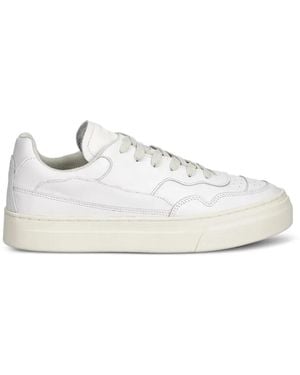Stepney Workers Club Omni Panelled Leather Trainers - White