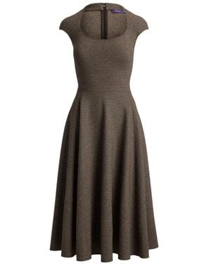 Ralph Lauren Maisey Short-Sleeve Midi Dress - Natural