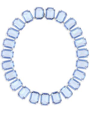 Swarovski Millenia Embellished Metal Necklace - Blue