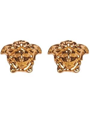 Versace Medusa Stud Earrings - Metallic
