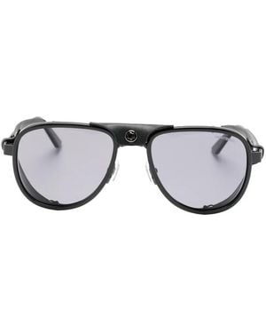 Montblanc Logo-Detail Sunglasses - Grey