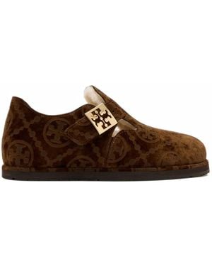 Tory Burch Mellow Mary Janes Aus Shearling - Braun
