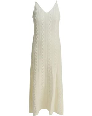 Thelaurent Cable-Knit Midi Dress - White