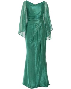 Talbot Runhof Voile Mermaid Dress - Green