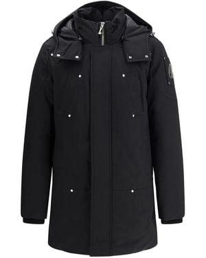 Moose Knuckles Long-Sleeve Hooded Parka - Black