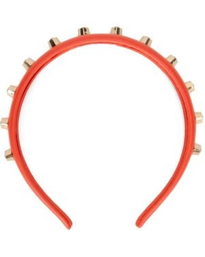 Red(V) Diadema Con Apliques - Rojo