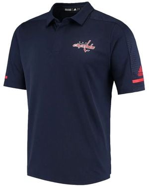 adidas X Nhl Washington Capitals Game Day Polo Shirt - Blue