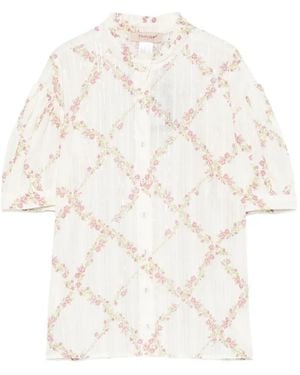 Twinset Floral Print Shirt - White