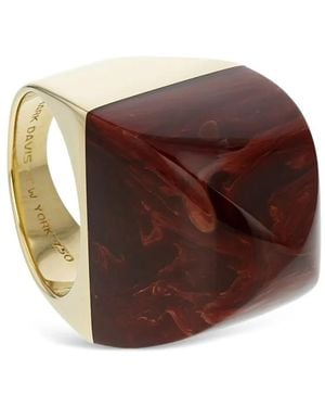 Mark Davis 18K Kendall Bakelite Ring - Brown