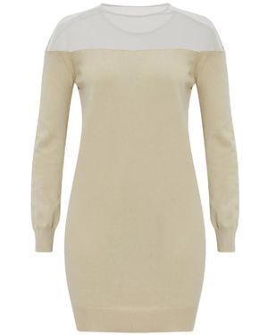 MM6 by Maison Margiela Long-Sleeved Dress - White