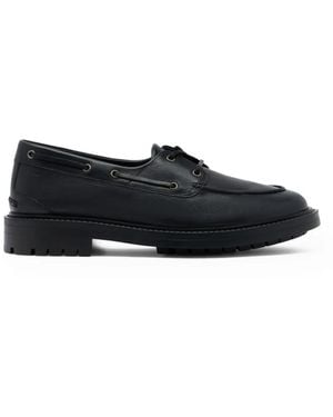 Bally B-Lug Leather Derby Shoes - Black