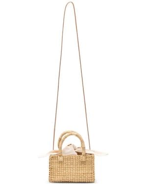 Muuñ Mini Mona Woven Tote Bag - Metallic
