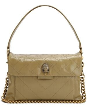 Kurt Geiger Celia Quilted Chain Leather Shoulder Bag - Metallic
