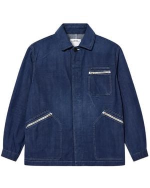 Visvim Eclair Jacke Mit Reißverschlusstasche - Blau