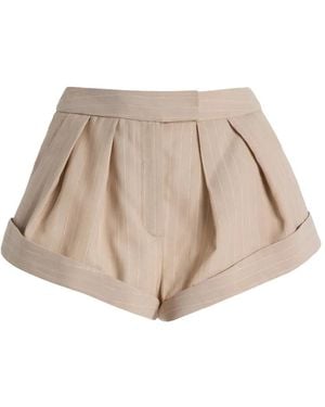 LAQUAN SMITH Pantalones Cortos De Vestir A Rayas Diplomáticas - Neutro