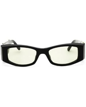 Palm Angels Rectangle-Frame Sunglasses - Black