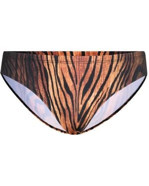 Jean Paul Gaultier Printed Swim Briefs - Brown