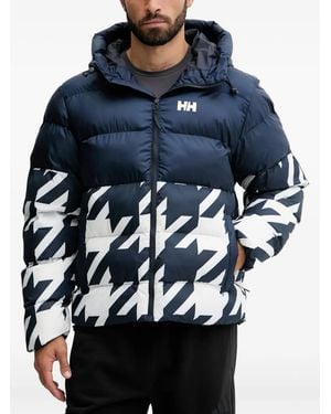 Helly Hansen Oslo Graphic-Print Puffer Jacket - Blue
