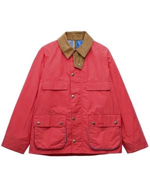 Barbour X Paul Smith Contrast-Collar Jacket - Red