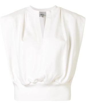 3.1 Phillip Lim French Terry Sleeveless Top - White