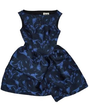 ShuShu/Tong Asymmetric Panel Short Dress - Blue