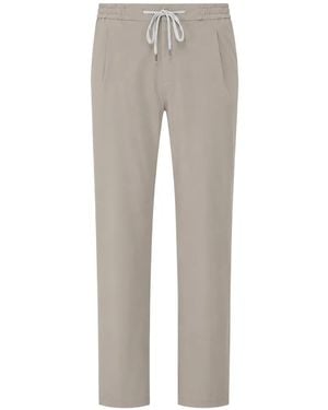 PT Torino Soft Drawstring-Waist Trousers - Grey