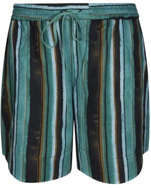 Pinko Striped Shorts - Green