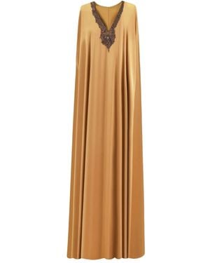 Gemy Maalouf Robe Longue À Col V - Neutre