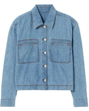 Claudie Pierlot Buttoned Denim Shirt - Blue