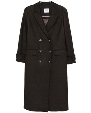 LE SULLY STUDIO Abrigo Con Doble Botonadura - Negro