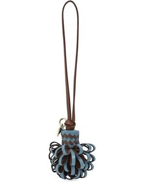 Miu Miu Engraved-Logo Keyring - White