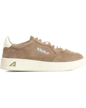 Autry Medalist Low-Top Trainers - Natural