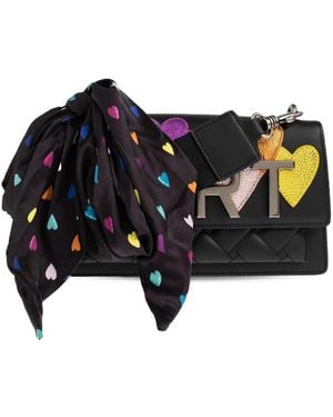 Kurt Geiger Shoreditch quilted kurt heart cross body bag - Schwarz