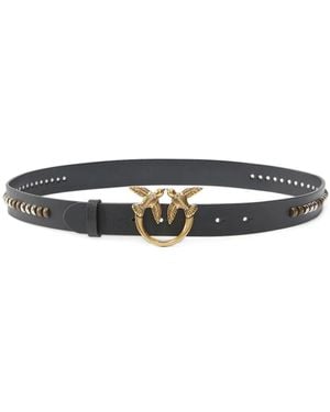 Pinko Stud-Embellished Belt - White