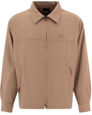 Needles Logo-Embroidered Zip-Up Jacket - Natural