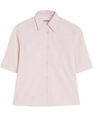 Jil Sander Overhemd Met Geborduurd Logo - Roze