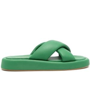 VAMSKO Pillow Leather Sandals - Green