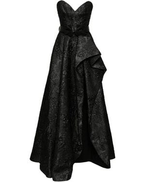 Saiid Kobeisy Brocade Long Dress - Black