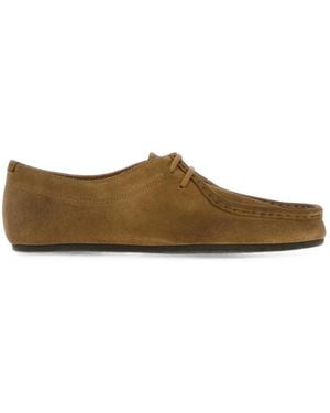 Jil Sander Hood Lace-Up Shoes - Brown