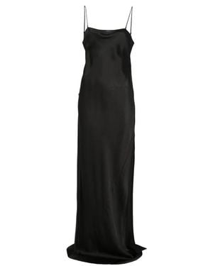 Saint Laurent Charmeuse Slip Dress - Black
