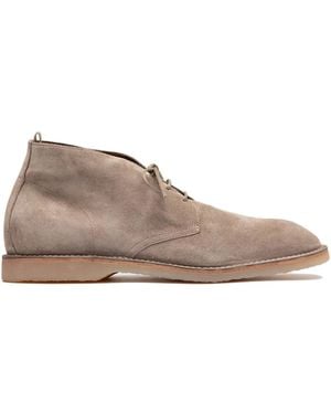 Officine Creative Flexus Lace-up Suede Boots - ブラウン