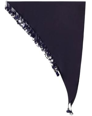 Isabel Marant Bufanda Layla con lentejuelas - Azul