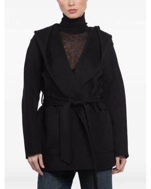 Mackage Paya Hooded Belted Coat - Black