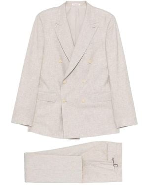 Fursac Traje con doble botonadura - Blanco