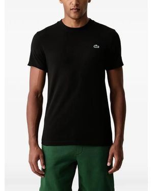Lacoste Ultra-Dry Logo-Print T-Shirt - Black