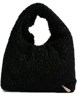La Milanesa Borsa Tote Con Finitura A Rilievo - Nero