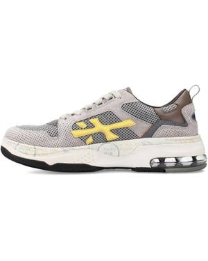 Premiata Drake Mesh-Panel Sneakers - White
